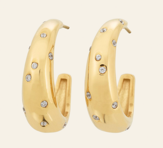 Mini moon crush Earring gold / silver